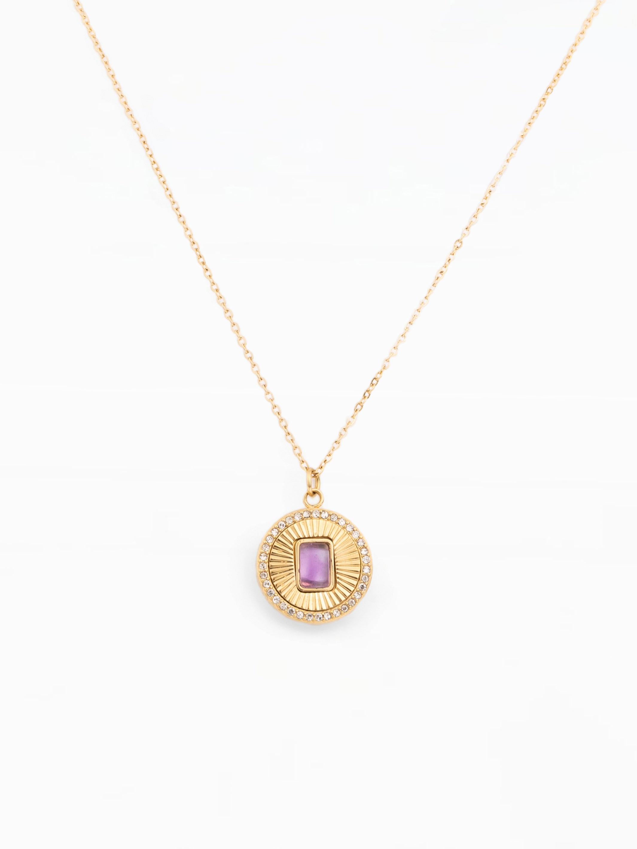 Louise Waterproof Necklace | Amethyst – MICHELLE MCDOWELL